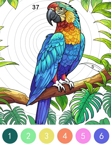 Gameplay screenshot 2 from Pop Color - Paint by number - Board game