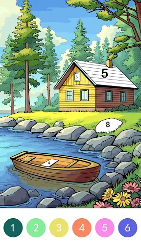 Gameplay screenshot 3 from Pop Color - Paint by number - Board game